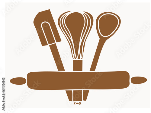 kitchen utensils in baidge color
