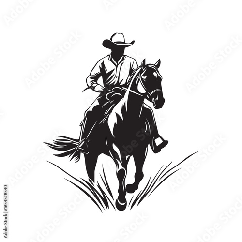horse and rider silhouette