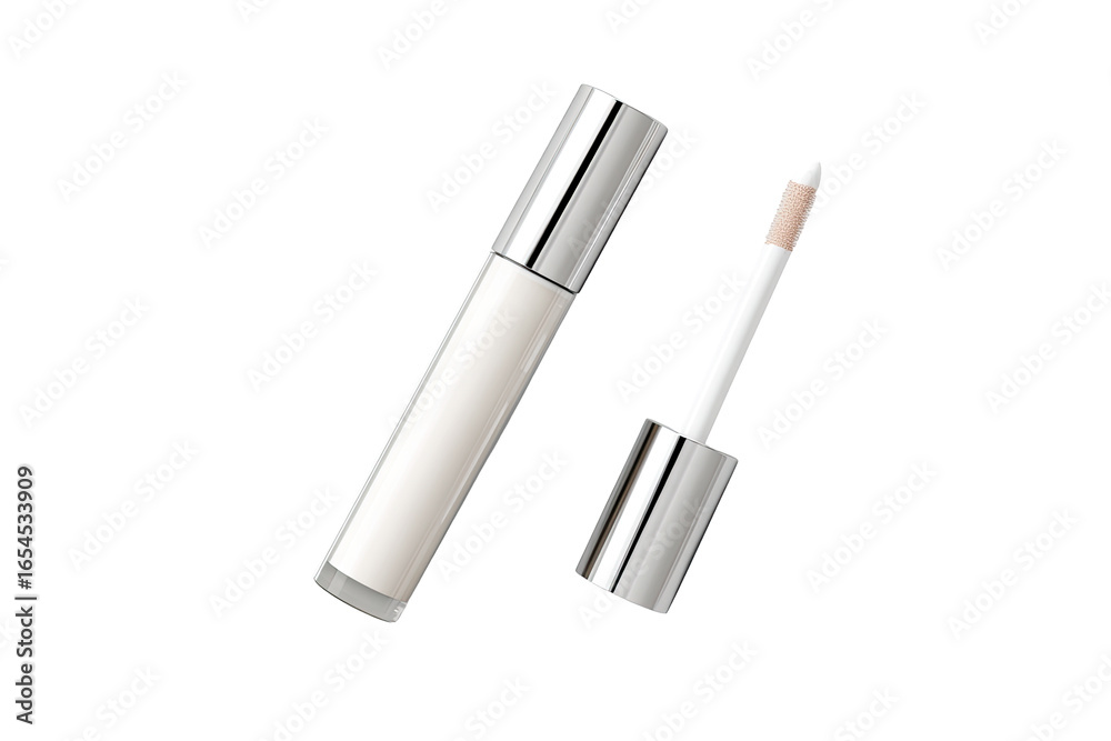Naklejka premium Cosmetic concealer in a tube, with applicator