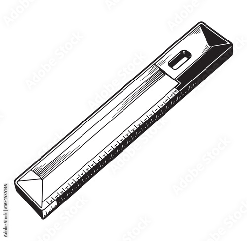 Vector illustration of a linear fluorescent light fixture isolated on a white background.