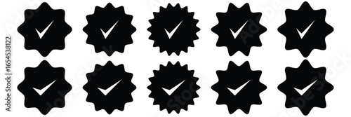 Green checkmark, green tick, check mark icon button set. tick mark with checkbox icon. Green checkmark sign for app, ui, website. Verified Green Badges. Trust Seal Collection. Instant Approved. Viral 