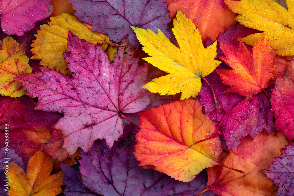 Colorful fall leaves background Colorful fall leaves background