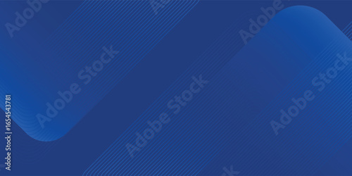 Abstract blue background with glowing geometric lines. Modern blue gradient square shape design. Futuristic technology concept.