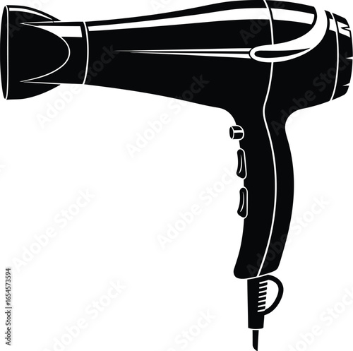 Black hair dryer for styling, drying, and personal care appliance