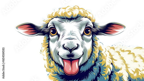 portrait of a sheep