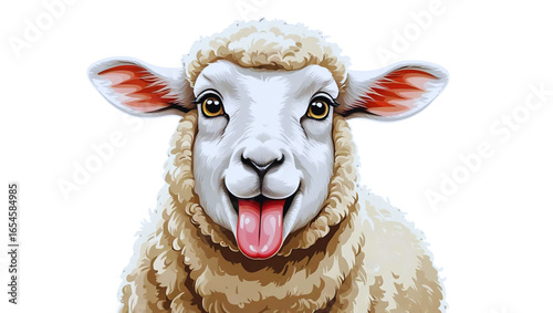 close up of a sheep
