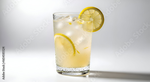 Wallpaper Mural Refreshing Lemonade A Cool and Zesty Summer Drink with Ice and Lemon Slices Torontodigital.ca