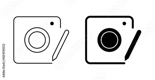Instagram Edit Icon - Social Media App Vector Symbol For Post And Profile Design