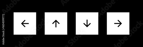A set of arrow buttons pointing in different directions