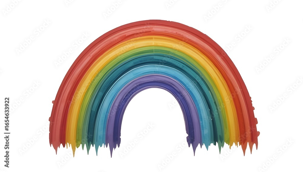Fototapeta premium rainbow on white background