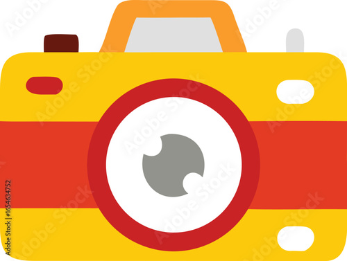 Colorful Retro Camera Illustration