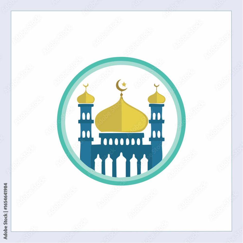 Fototapeta premium Mosque Logo Images. Mosque Logo Design Template image vector on white background.