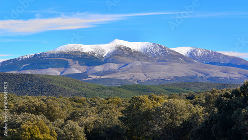 Landscape of Monacayo on a sunny winter day