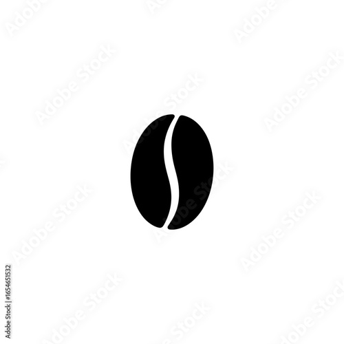 One coffee been silhouette vector flat illustration design.