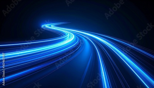 Abstract Neon Glow Trail Effect