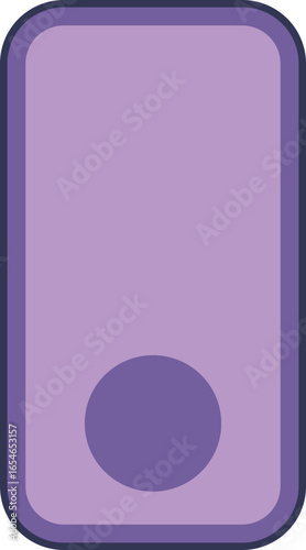 A minimalist illustration of a single columnar epithelial cell. The diagram shows the elongated cell shape and a basal nucleus, representing a fundamental biological structure used in histology.