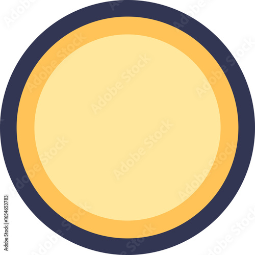 A stylized illustration of a Golgi vesicle. The circular shape with a distinct membrane represents a cellular organelle responsible for transporting proteins and lipids within a cell.