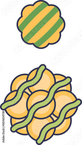Illustration of a healthy lipoprotein versus aggregated LDL cholesterol. The clumped structure represents arterial plaque, a key factor in atherosclerosis and cardiovascular disease.