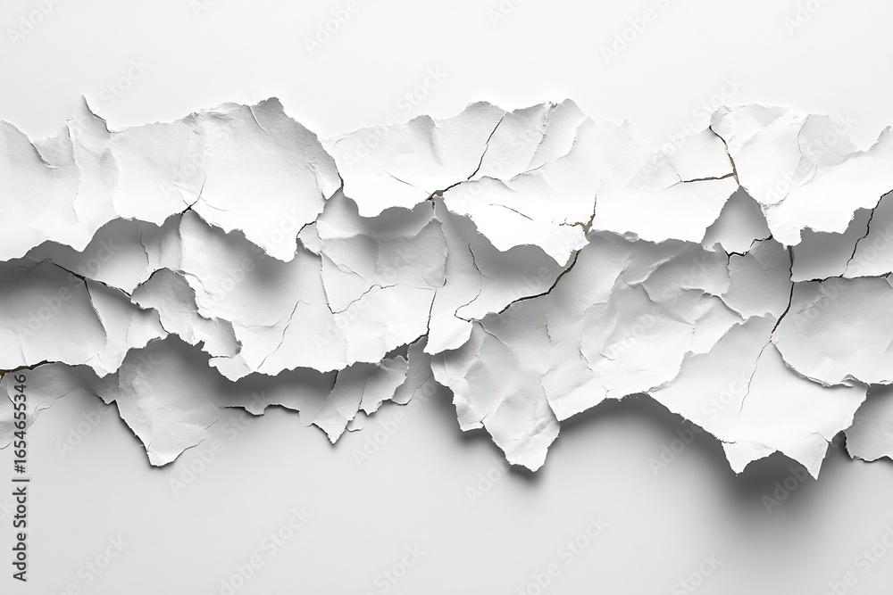 Obraz premium Striking white peeling paint creates a visually textured, abstract modern background for creative projects