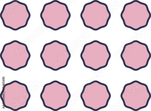 Stylized illustration of pink platelets (thrombocytes) in a grid. Represents a blood sample for a platelet count test, a key hematology and CBC parameter for health diagnostics.