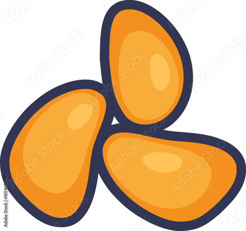 A stylized illustration of activated platelets. Represents thrombus formation, a process catalyzed by the thrombin enzyme for blood clotting and hemostasis.