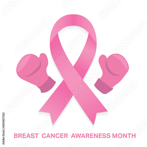 Breast cancer ribbon awareness