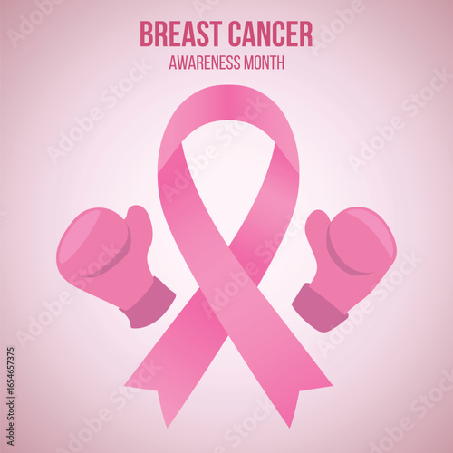 Breast cancer ribbon awareness
