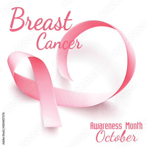 Breast cancer ribbon awareness