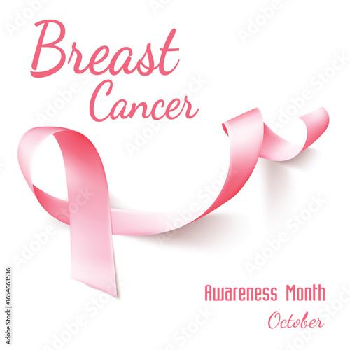 Breast cancer ribbon awareness