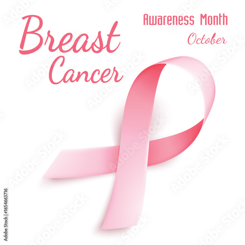 Breast cancer ribbon awareness