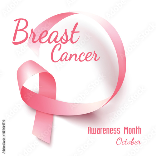 Breast cancer ribbon awareness