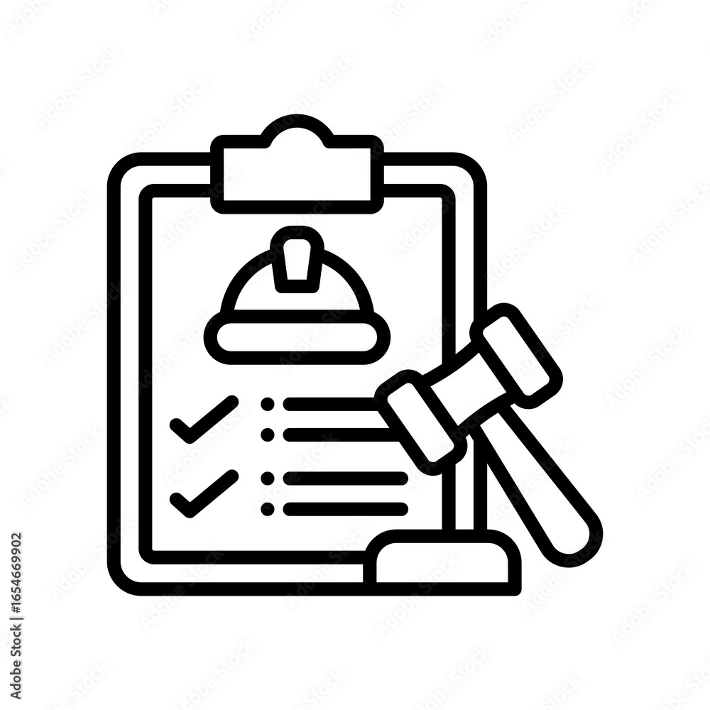 Obraz premium Regulation line icon