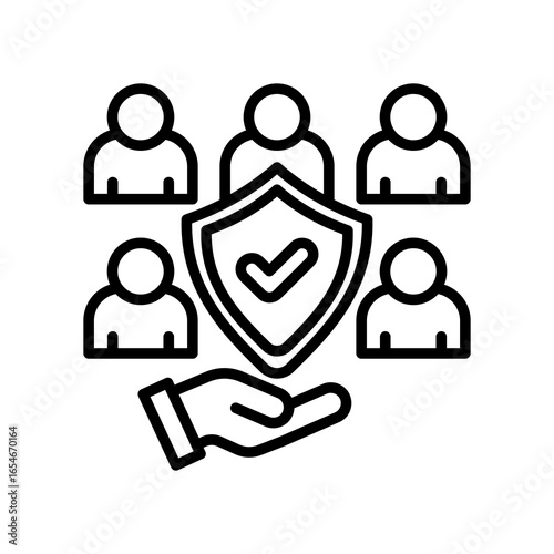 Safety Committee line icon