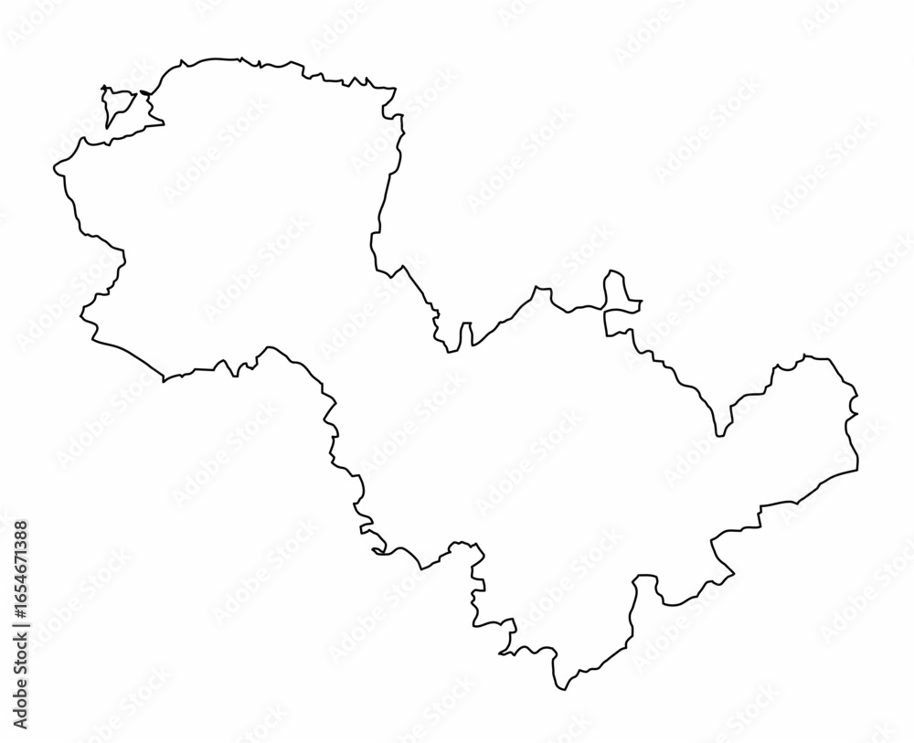 Obraz premium Terni outline map