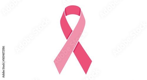 Symbolic representation of breast cancer awareness with pink ribbon design emphasizing hope and support