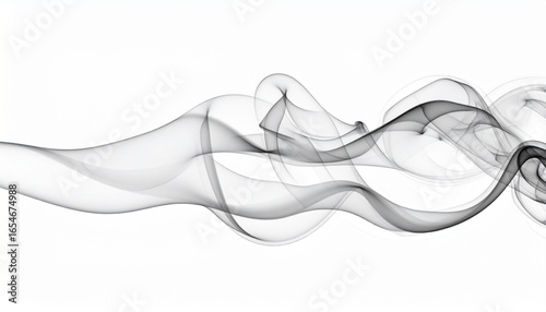 Abstract Smoke Wisp Flowing Overlay