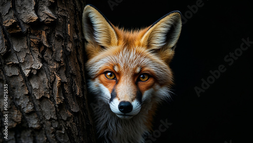 Wallpaper Mural Another stunning close-up of a curious fox in the woods Torontodigital.ca