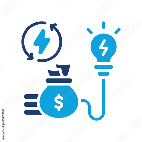 Energy Cost glyph color icon