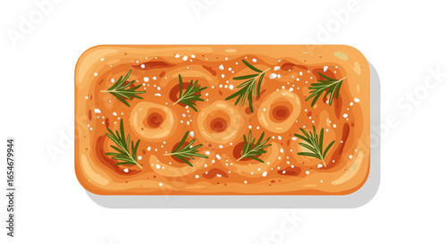 Delicious homemade pizza featuring a golden-brown crust topped with fresh herbs and melted cheese in a rectangular shape perfect for sharing