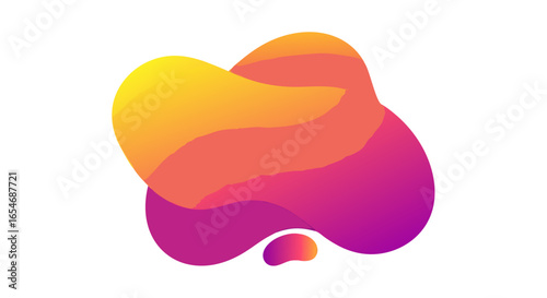 Abstract colorful neural network concept with vibrant gradient flow shapes symbolic of cognitive processes and digital connectivity visualization