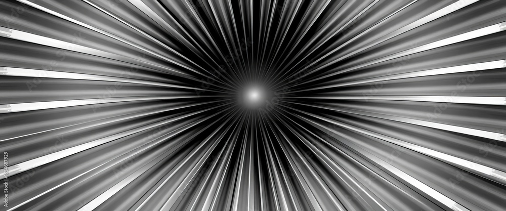 Fototapeta premium Abstract black and white radial design, vector format, stylish, texture