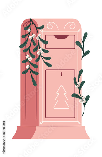 Christmas mail box for letters