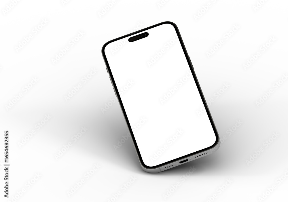 High-quality image of a smartphone with a blank screen, perfect for app presentations or website mockups. High-quality image of a smartphone with a blank screen, perfect for app presentations or website mockups.