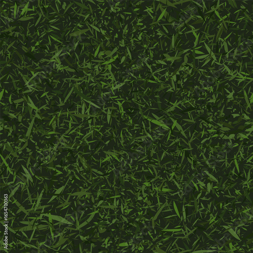 Camouflage green pattern with leaves, foliage, grass.