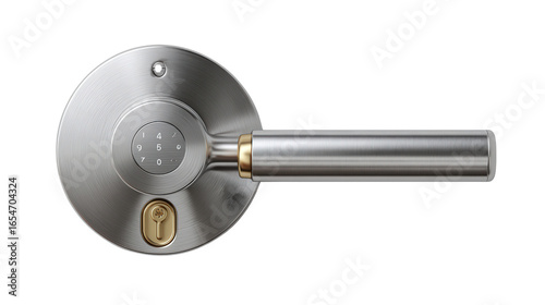 Smart Lock System for Home Security background isolated on a Transparent background, PNG file.