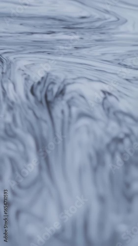 Abstract Fluid Art: Gray and White Swirls, Dynamic Ink Motion, Mesmerizing Visuals