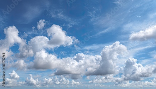 Panoramic view of a partly cloudy sky