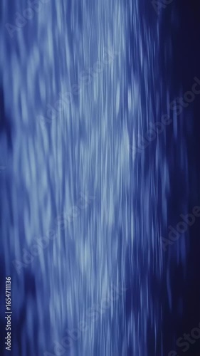 Abstract Blue Water Flowing Down, Dynamic, Artistic, Motion