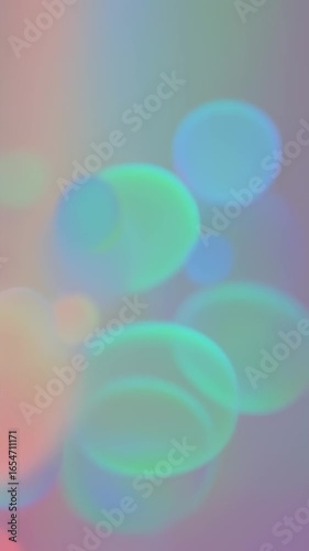 Abstract Bokeh Circles: Pastel Hues in Motion