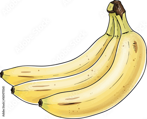 A Bunch of Yellow Bananas